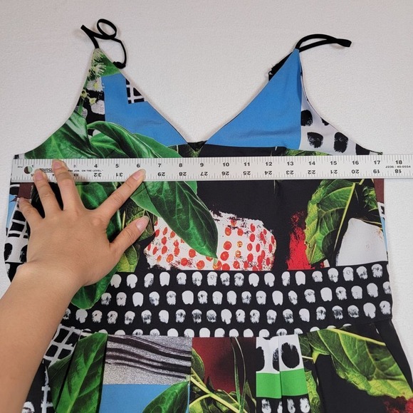 CLOVER CANYON Romper Womens S Small Patchwork Abstract Floral Print MISSING BELT - Picture 5 of 13